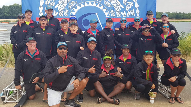 Grace sponsors paddlers at Great Britain IVF Va'a World Sprints 2022