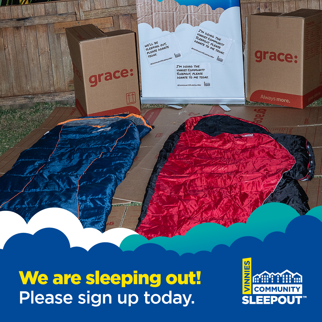 Grace sponsors Vinnies NSW Community Sleepout 2023