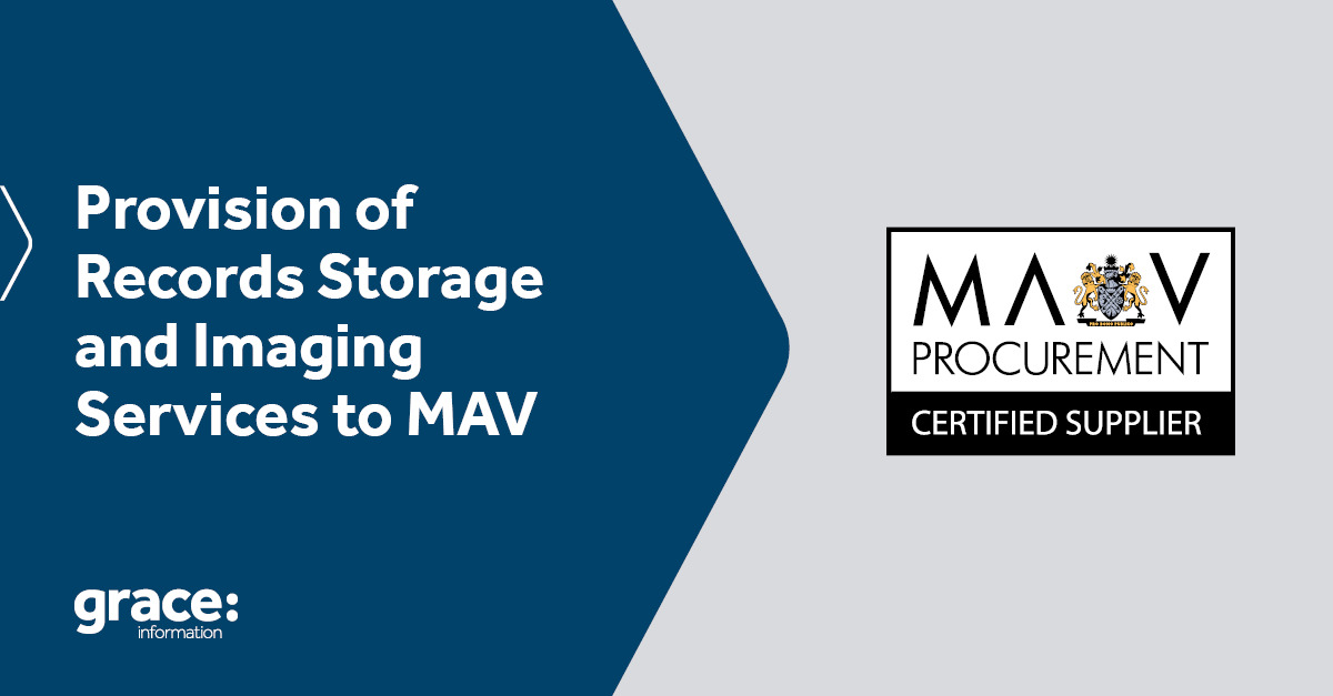 Grace Information Management reappointed to MAV panel for records storage & imaging services in Victoria