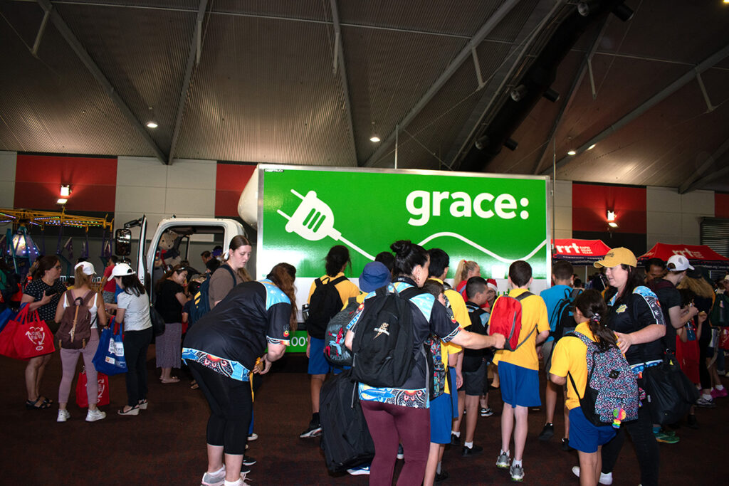 Grace's inaugural electric removals truck, pioneering eco-friendly transportation solutions