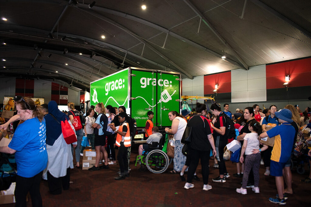 Grace's first electric removals truck, marking a milestone in sustainable transportation