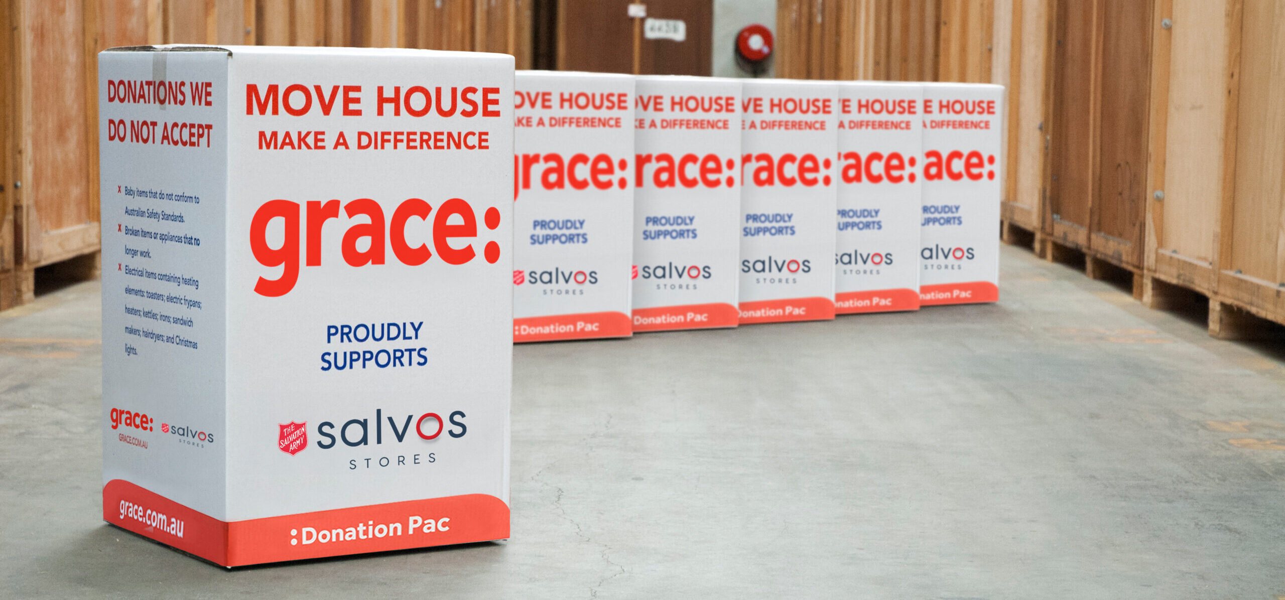Grace partners with <br>Salvos Stores